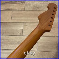 Roasted Maple Strat Neck Nitro Satin Stratocaster Fits Warmoth & Fender SM02B3