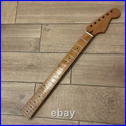 Roasted Maple Strat Neck Nitro Satin Stratocaster Fits Warmoth & Fender SM02B3