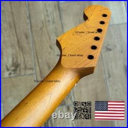 Roasted Maple Strat Neck Nitro Satin Stratocaster Fits Warmoth & Fender SM02B4