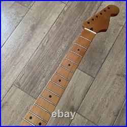 Roasted Maple Strat Neck Nitro Satin Stratocaster Fits Warmoth & Fender SM02B4