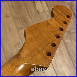 Roasted Maple Strat Neck Nitro Satin Stratocaster Fits Warmoth & Fender SM02B5