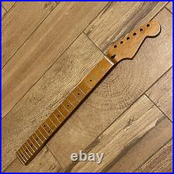 Roasted Maple Strat Neck Nitro Satin Stratocaster Fits Warmoth & Fender SM02B5