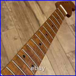 Roasted Maple Strat Neck Nitro Satin Stratocaster Fits Warmoth & Fender SM02B5