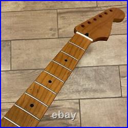 Roasted Maple Strat Neck Nitro Satin Stratocaster Fits Warmoth & Fender SM02B6