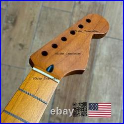 Roasted Maple Strat Neck Nitro Satin Stratocaster Fits Warmoth & Fender SM02BD Roasted Maple Strat Neck Nitro Satin Stratocaster Fits Warmoth & Fender SM02BD