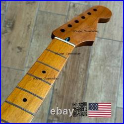 Roasted Maple Strat Neck Nitro Satin Stratocaster Fits Warmoth & Fender SM02BD Roasted Maple Strat Neck Nitro Satin Stratocaster Fits Warmoth & Fender SM02BD