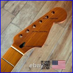 Roasted Maple Strat Neck Nitro Satin Stratocaster Fits Warmoth & Fender SM02G Roasted Maple Strat Neck Nitro Satin Stratocaster Fits Warmoth & Fender SM02G