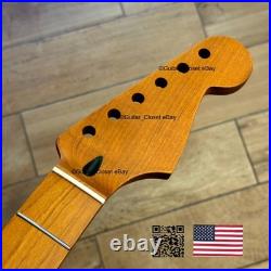 Roasted Maple Strat Neck Nitro Satin Stratocaster Fits Warmoth & Fender SM02L Roasted Maple Strat Neck Nitro Satin Stratocaster Fits Warmoth & Fender SM02L