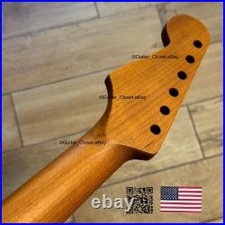 Roasted Maple Strat Neck Nitro Satin Stratocaster Fits Warmoth & Fender SM02L Roasted Maple Strat Neck Nitro Satin Stratocaster Fits Warmoth & Fender SM02L