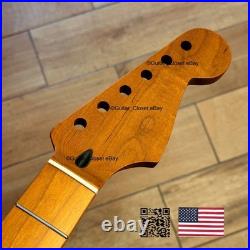 Roasted Maple Strat Neck Nitro Satin Stratocaster Fits Warmoth & Fender SM02P