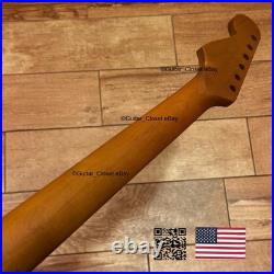 Roasted Maple Strat Neck Nitro Satin Stratocaster Fits Warmoth & Fender SM02X