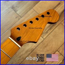 Roasted Maple Strat Neck Nitro Satin Stratocaster Fits Warmoth & Fender SM02Y