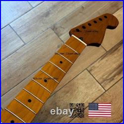 Roasted Maple Strat Neck Nitro Satin Stratocaster Fits Warmoth & Fender SM02Y