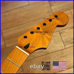 Roasted Maple Strat Neck Nitro Satin Stratocaster Fits Warmoth & Fender SM02