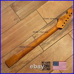 Roasted Maple Strat Neck Nitro Satin Stratocaster Fits Warmoth & Fender SM02