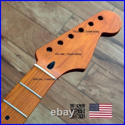 Roasted Maple Strat Neck Nitro Satin Stratocaster Fits Warmoth & Fender SM0 Roasted Maple Strat Neck Nitro Satin Stratocaster Fits Warmoth & Fender SM0