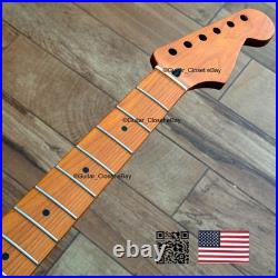 Roasted Maple Strat Neck Nitro Satin Stratocaster Fits Warmoth & Fender SM0 Roasted Maple Strat Neck Nitro Satin Stratocaster Fits Warmoth & Fender SM0