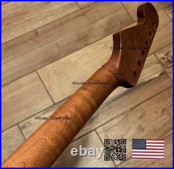 Roasted Maple Strat Neck Satin Stratocaster Fits Warmoth & Fender 0SM1 Roasted Maple Strat Neck Satin Stratocaster Fits Warmoth & Fender 0SM1