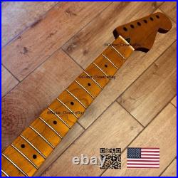 Roasted Maple Strat Neck Satin Stratocaster Fits Warmoth & Fender Body SM029