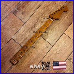 Roasted Maple Strat Neck Satin Stratocaster Fits Warmoth & Fender Body SM029