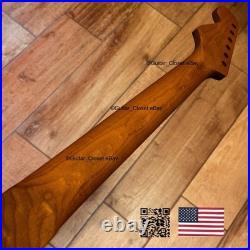 Roasted Maple Strat Neck Satin Stratocaster Fits Warmoth & Fender Body SM029