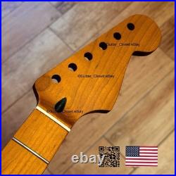 Roasted Maple Strat Neck Satin Stratocaster Fits Warmoth & Fender Body SM02R