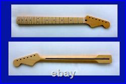 SALE1-Piece/JUMBO Frets/STRATOCASTER Guitar Neck withWarmoth Bone Nut STRAT Nitro