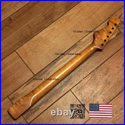SALE Roasted Flame Maple Rosewood Strat Neck Stratocaster fits Fender body 2SRH