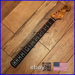 SALE Roasted Flame Maple Rosewood Strat Neck Stratocaster fits Fender body 2SRH