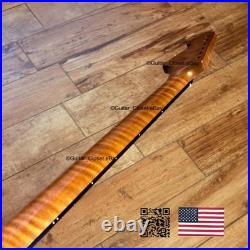 SALE Roasted Flame Maple Rosewood Strat Neck Stratocaster fits Fender body 2SRI