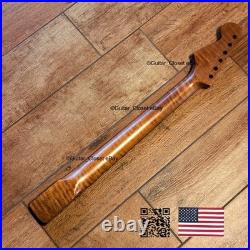 SALE Roasted Flame Maple Rosewood Strat Neck Stratocaster fits Fender body 2SRI