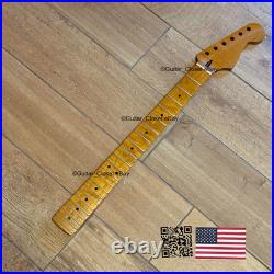 SALE Roasted Flame Maple Stainless Strat Guitar Neck Satin Fits Fender SM22BJ