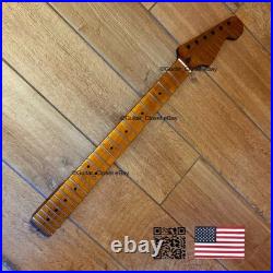 SALE Roasted Flame Maple Strat Guitar Neck Stratocaster Fits Fender Warmoth SM2L