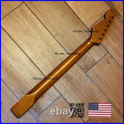 SALE Roasted Flame Maple Strat Guitar Neck Stratocaster Fits Fender Warmoth SM2L