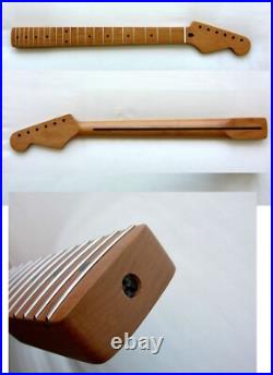 STAINLESS STEEL /1-Piece Maple/ Roasted/STRATOCASTER Neck/ fits Fender, Warmoth
