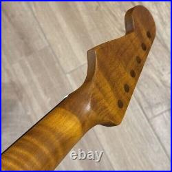 Stainless 22fret Roasted Flame Maple Guitar Neck Rosewood Nitro for Strat Fender Stainless 22fret Roasted Flame Maple Guitar Neck Rosewood Nitro for Strat Fender