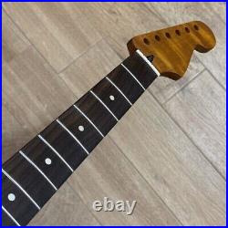 Stainless 22fret Roasted Flame Maple Guitar Neck Rosewood Nitro for Strat Fender Stainless 22fret Roasted Flame Maple Guitar Neck Rosewood Nitro for Strat Fender
