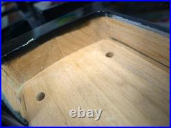 Strat Guitar Body, 2 pcs Centre Joined North American Alder SSS Black 1.99kg