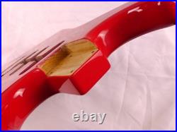 Strat Guitar Body 3pcs North American Alder Paisley Red/Silver 2.1kg