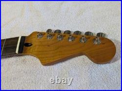 Strat NECK Stratocaster Canada ROASTED MAPLE 22 fret, matte, Gotoh 510 tuners Strat NECK Stratocaster Canada ROASTED MAPLE 22 fret, matte, Gotoh 510 tuners