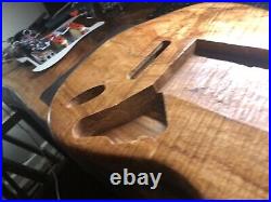 Stratocaster Body -Spalted Maple Finished, DIY-AND Fender Roasted Maple Neck 70s
