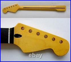 Stratocaster Guitar Neck/ 22 Med Jumbo withWarmoth Bone Nut fits Fender STRAT