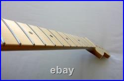 Stratocaster Neck-(43mm) Nut WithNat/ 22 Med J Frets/Bone Nut/fits Fender, Warmoth