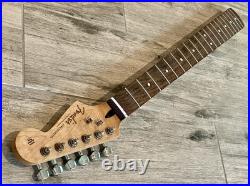 Stratocaster Relic Loaded Neck w Fender Pre-CBS Headstock, Logo, Tuners & Trees Stratocaster Relic Loaded Neck w Fender Pre-CBS Headstock, Logo, Tuners & Trees