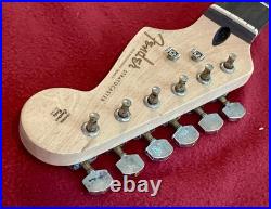Stratocaster Relic Loaded Neck w Fender Pre-CBS Headstock, Logo, Tuners & Trees Stratocaster Relic Loaded Neck w Fender Pre-CBS Headstock, Logo, Tuners & Trees