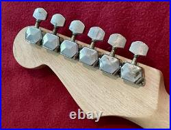 Stratocaster Relic Loaded Neck w Fender Pre-CBS Headstock, Logo, Tuners & Trees Stratocaster Relic Loaded Neck w Fender Pre-CBS Headstock, Logo, Tuners & Trees
