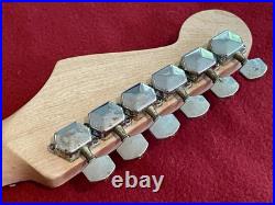 Stratocaster Relic Loaded Neck w Fender Pre-CBS Headstock, Logo, Tuners & Trees Stratocaster Relic Loaded Neck w Fender Pre-CBS Headstock, Logo, Tuners & Trees
