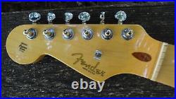 Stratocaster neck MIJ Allparts lefty with chrome/gold tuners