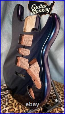 Stunning ColorShift Blue/Teal/Purple Replacement HSH Strat North American Alder