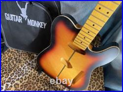 Telecaster Neck Through Body Nitro Satin Stainless Steel Frets Guitar Monkey